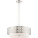 Calinda 5 Light 25 inch Brushed Nickel Pendant Chandelier Ceiling Light