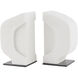 Saffron 5 inch Ivory Bookends, Set of 2