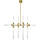 Sean Lavin Linger LED 38.4 inch Polished Nickel Chandelier Ceiling Light, Integrated LED