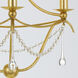 Metro 3 Light 15.5 inch Antique Gold Mini Chandelier Ceiling Light