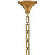 Reina 8 Light 33.75 inch Distressed Brass Chandelier Ceiling Light