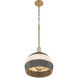 Zanzibar Pendant Ceiling Light in Soft Gold