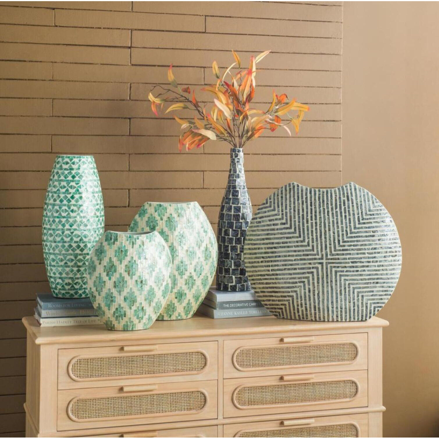 Diamond 13.8 X 5.9 inch Vase