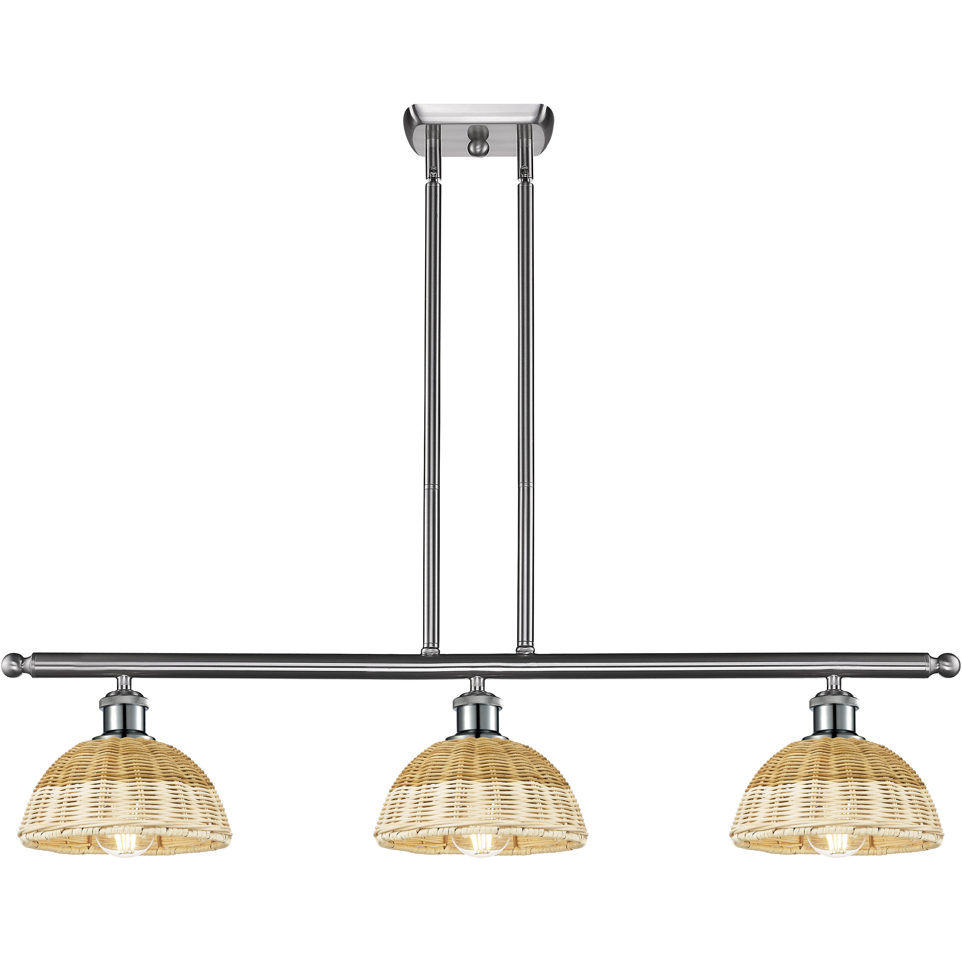 Ballston Bristol Natural II 3 Light 36.00 inch Island Light