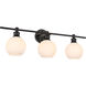 Syracuse 3 Light 28 inch Black Wall sconce Wall Light