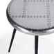 Midway Aviator Metal Side Table in Silver
