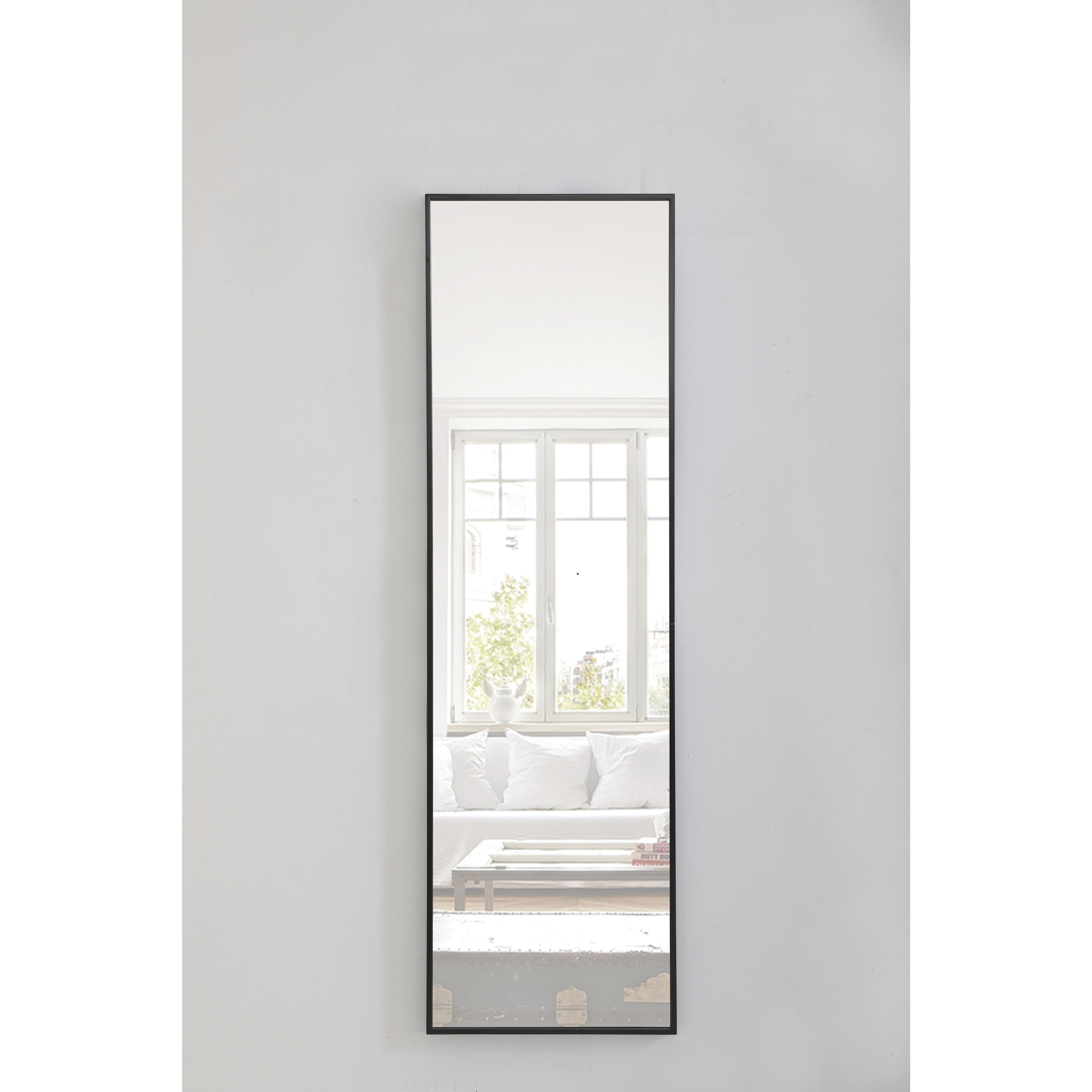 Monet 60 X 18 inch Black Wall Mirror