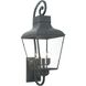 Dumont 4 Light 38.75 inch Graphite Outdoor Sconce