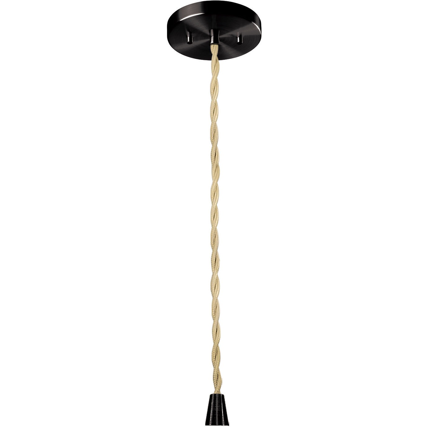Radiance LED 13.5 inch Bisque and Matte Black Pendant Ceiling Light