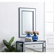 Iris 36 X 24 inch Blue Wall Mirror