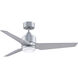TriAire Custom 1 Light Silver Fan Light