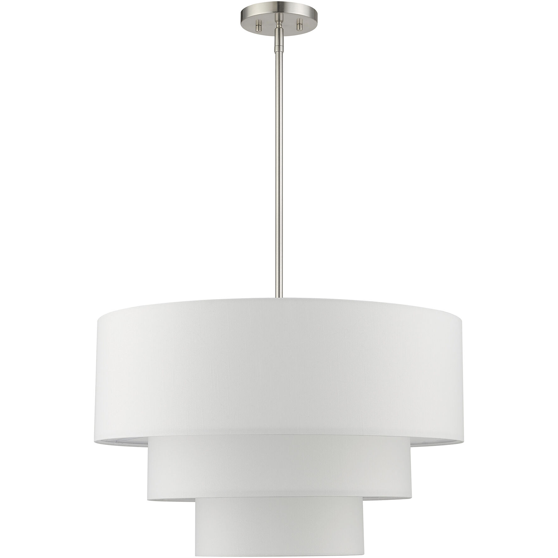 Carrington 4 Light 23 inch Brushed Nickel Pendant Chandelier Ceiling Light