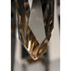 Quartz LED 15.75 inch Polished Chrome Multi-Light Pendant Ceiling Light