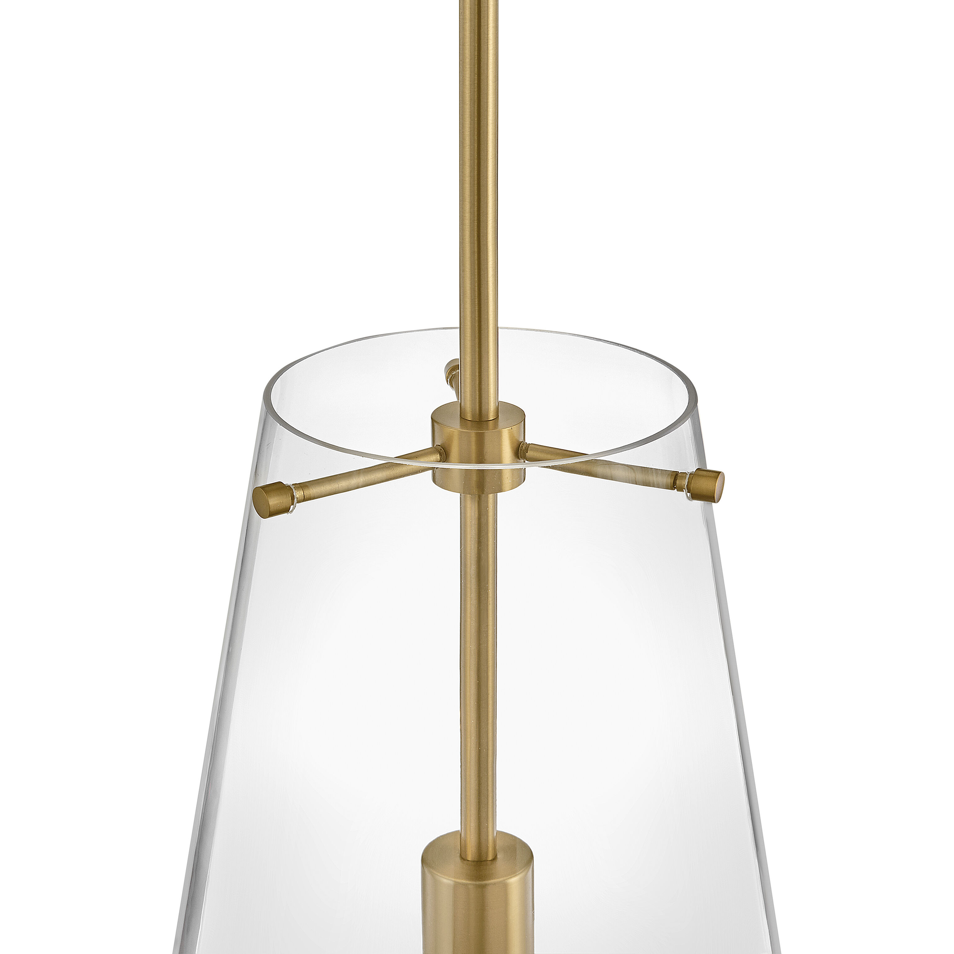 Beck 9 inch Lacquered Brass Indoor Pendant Ceiling Light