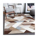 Santa Monica 122 X 94 inch Dark Brown/Ivory/Tan/Brown/Gray Machine Woven Rug, Rectangle