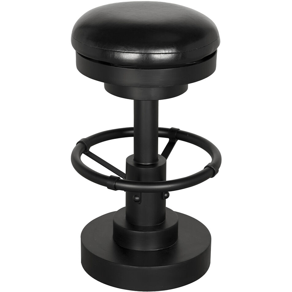 Brisbane 25 inch Matte Black Counter Stool, Swivel
