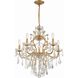 Filmore 6 Light 23 inch Antique Gold Chandelier Ceiling Light in Clear Hand Cut