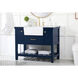 Clement 42 X 22 X 34 inch Blue Bathroom Vanity Cabinet