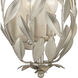 Broche Bath Wall Light in Antique Silver