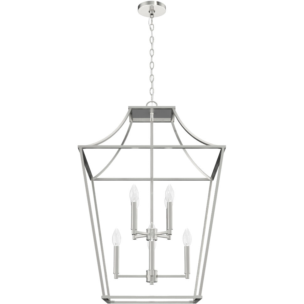 Laurel Ridge 8 Light 23 inch Brushed Nickel Pendant Ceiling Light