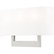 Hayworth 3 Light 16 inch Brushed Nickel ADA ADA Wall Sconce Wall Light