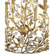 Secret Garden 4 Light 30 inch Contemporary Gold Leaf and Contemporary Gold Orb Chandelier Ceiling Light