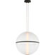 Sean Lavin Bicono Round LED 18 inch Nightshade Black Pendant Ceiling Light