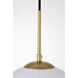 Huntington 1 Light 11.8 inch Brass Pendant Ceiling Light