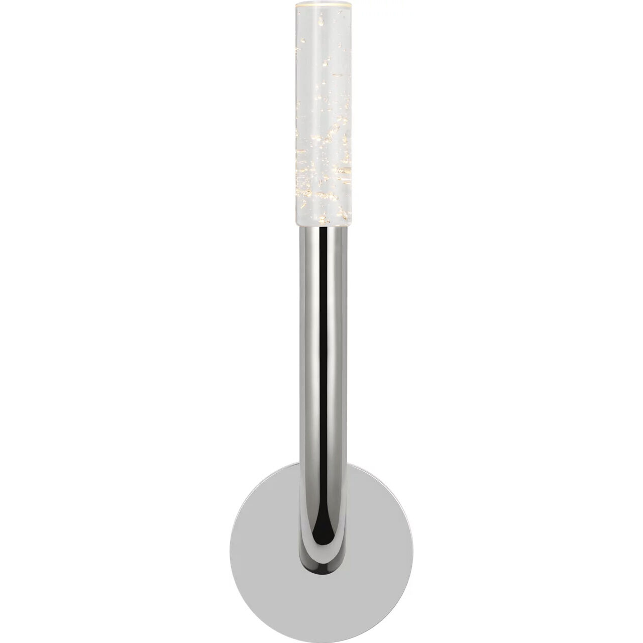 Kelly Wearstler Rousseau LED 4.5 inch Polished Nickel ADA Single Sconce Wall Light in Seeded Glass