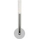 Kelly Wearstler Rousseau LED 4.5 inch Polished Nickel ADA Single Sconce Wall Light in Seeded Glass