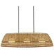 Barbary 3 Light 52.75 inch Black Outdoor Chandelier