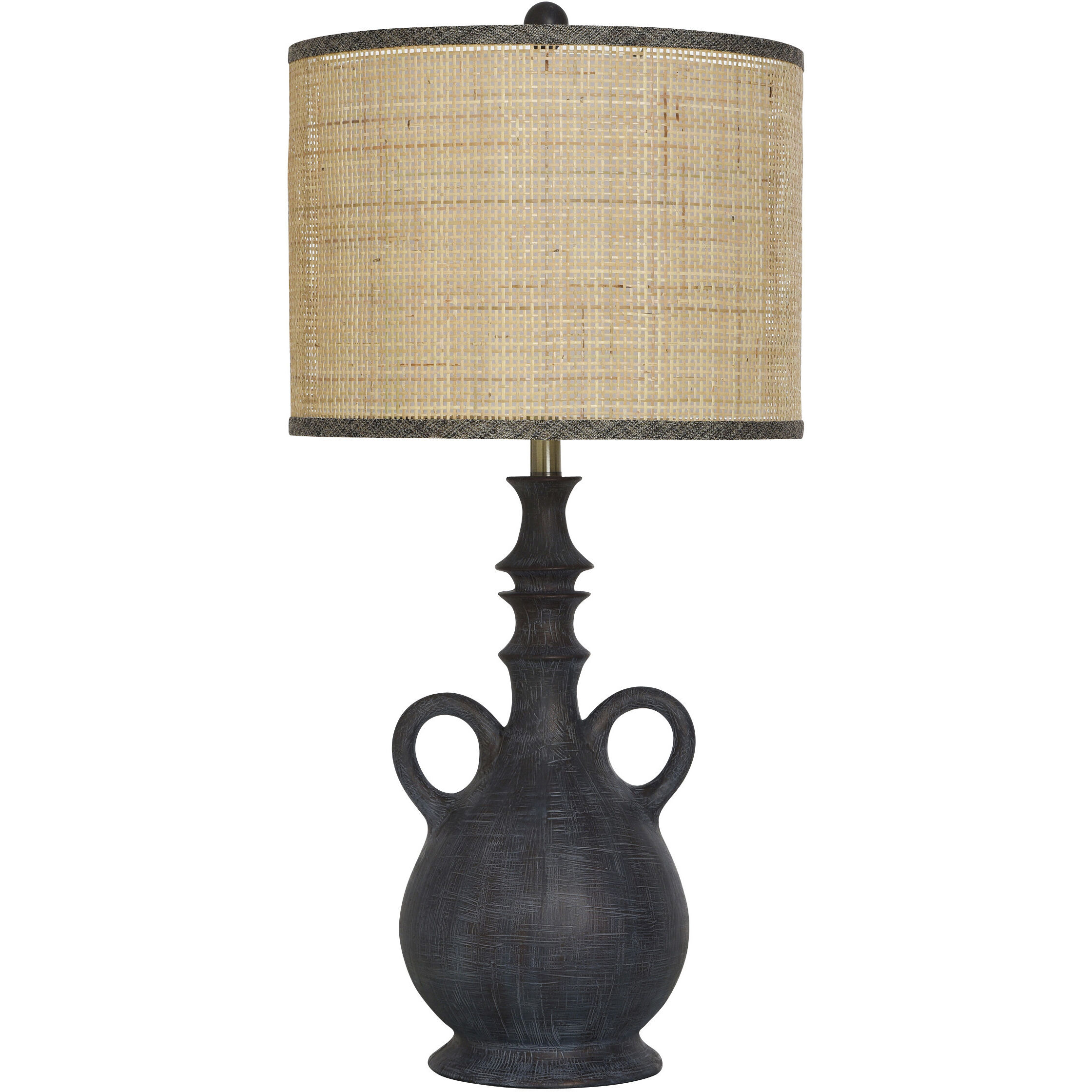 Cameron 32.75 inch 100.00 watt Boho Brownwood Table Lamp Portable Light