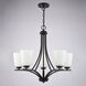 River Grove 5 Light 24.75 inch Matte Black Chandelier Ceiling Light