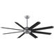Stellar Custom Silver Fan Motor, Blades Sold Separately