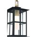 Greyson 1 Light 7.5 inch Brass and Black Outdoor Pendant
