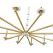 Kaden 12 Light 48 inch Modern Gold Chandelier Ceiling Light