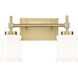 Cadoc 2 Light 15 inch Modern Gold Bath Vanity Light Wall Light