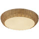 Alora Mood Merida 3 Light 16.75 inch Rattan Flush Mount Ceiling Light
