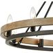 Ramsey 10 Light 34 inch Matte Black Chandelier Ceiling Light