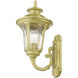 Oxford 1 Light 14.5 inch Soft Gold Outdoor Wall Lantern, Small