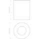 Kos LED 4.53 inch Textured White Exterior Downlight in 2700K
