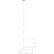 Grand Lotus 1 Light 20.25 inch Contemporary Silver Leaf Pendant Ceiling Light, Small