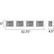 Troy LED 32.75 inch Bronze Bath Vanity Light Wall Light
