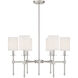 Chatham 6 Light 28 inch Satin Nickel Chandelier Ceiling Light, Essentials