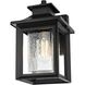 Judson 1 Light 12 inch Black Outdoor Wall Sconce