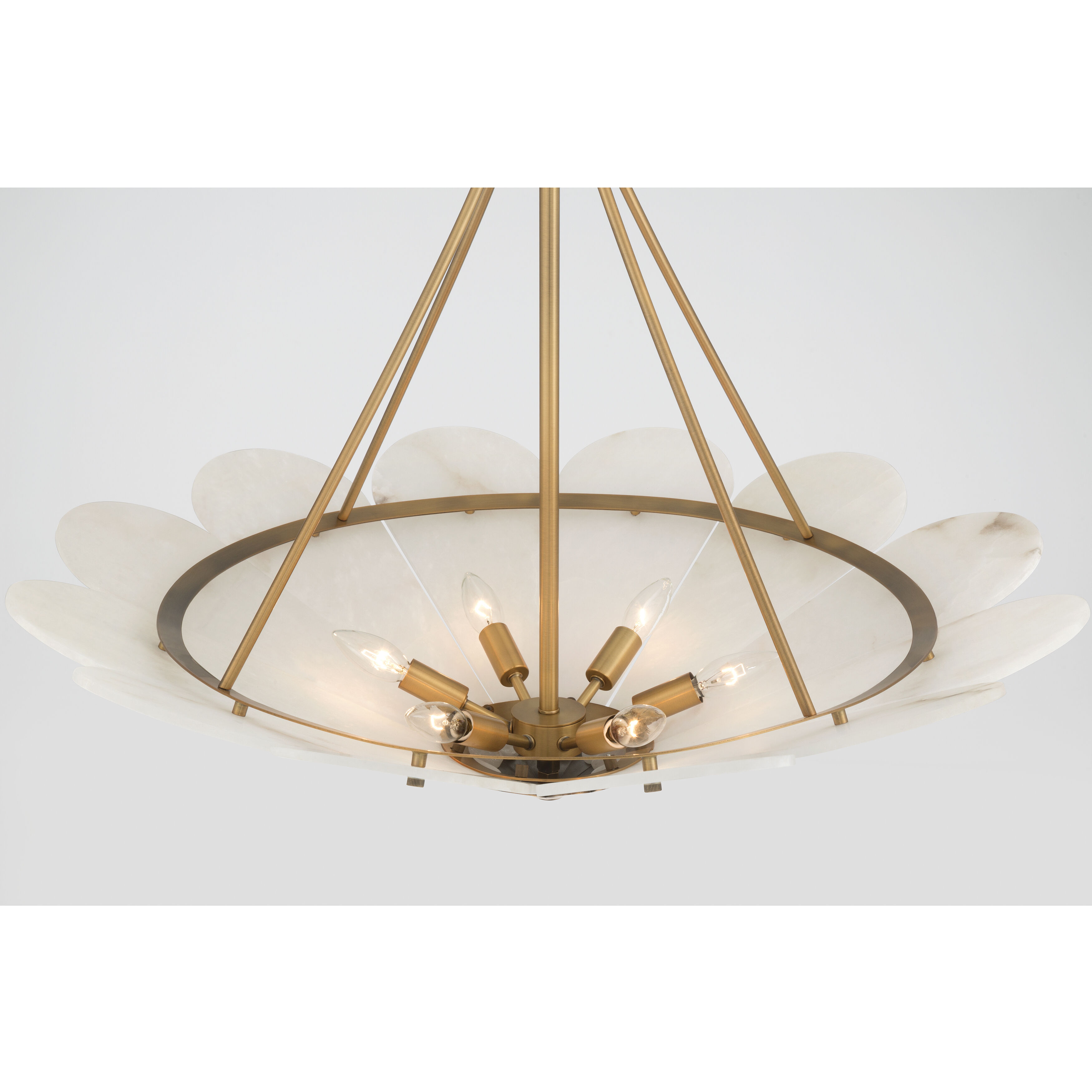 Althira 6 Light 32.75 inch Legacy Brass Pendant Ceiling Light