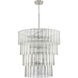 Museo 28 Light 48 inch Brushed Polished Nickel Chandelier Ceiling Light