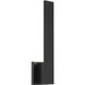 Davis LED 18 inch Black Outdoor Wall Lantern