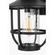 Janney 1 Light 12.5 inch Black Outdoor Wall Sconce