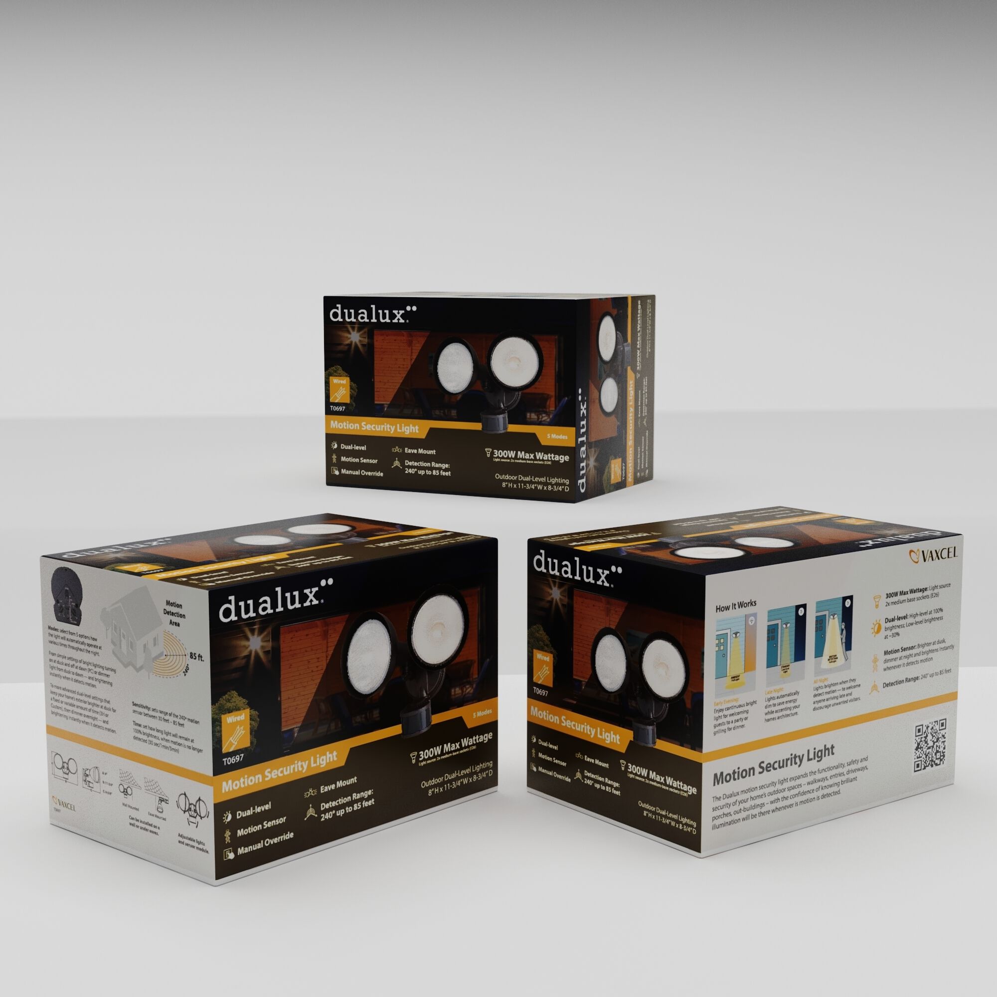 Outdoor Security LED 8 inch Bronze Outdoor Security